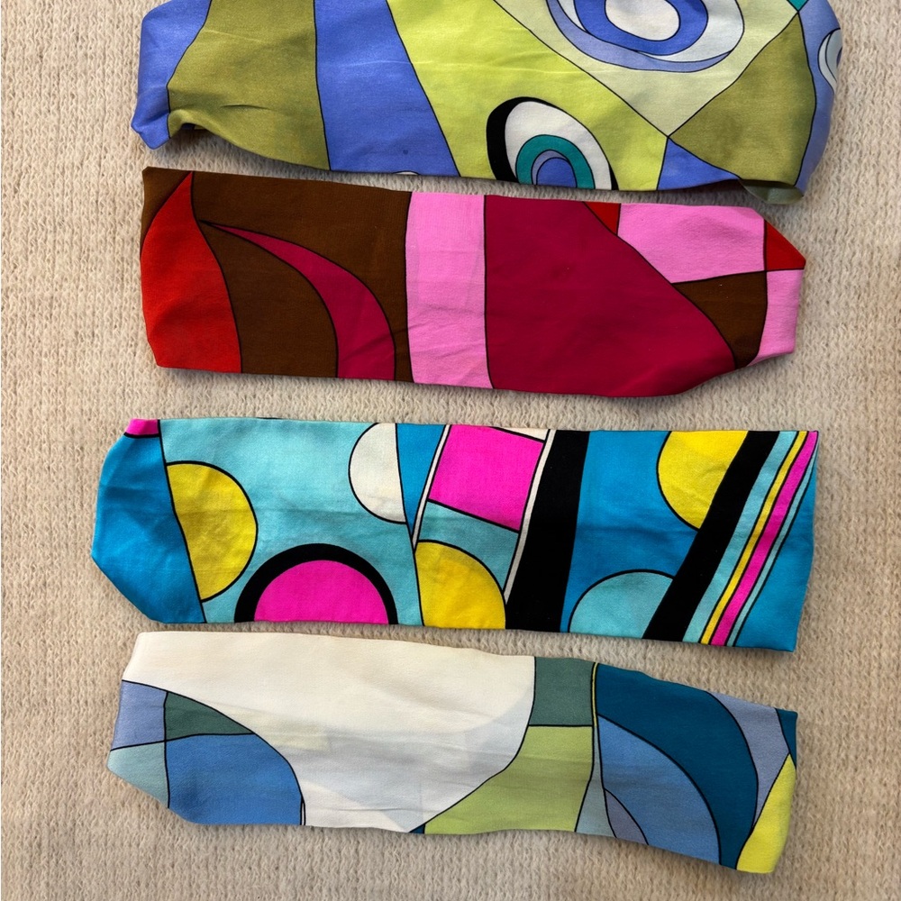 Colorful Abstract Patterned Scarves